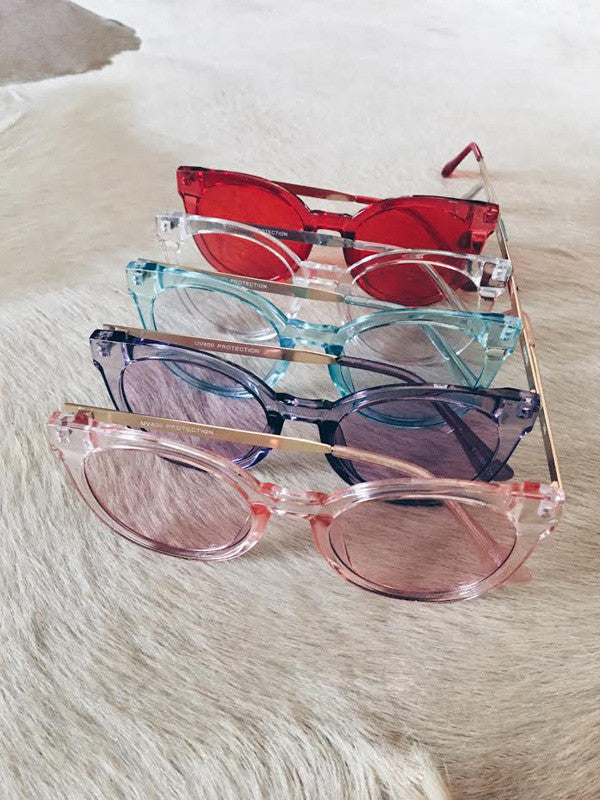 Colored Lens Sunglasses
