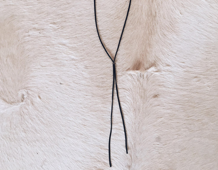 Marfa Leather Bolo Neck Tie