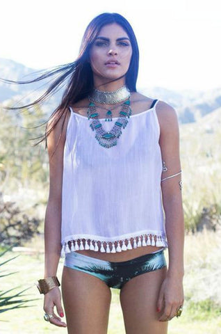 Mila Tassel Tank