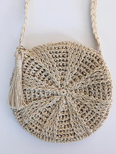 Amazon.com: Straw Bag Round Summer Large Woven Beach Bag Purse Handle  Shoulder Bag for Women Vacation Tote Handbags : Clothing, Shoes & Jewelry