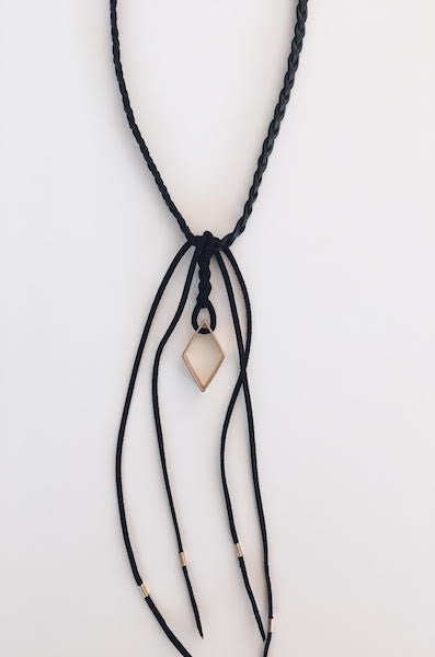 Sacred Geometry Braided Fringe Necklace